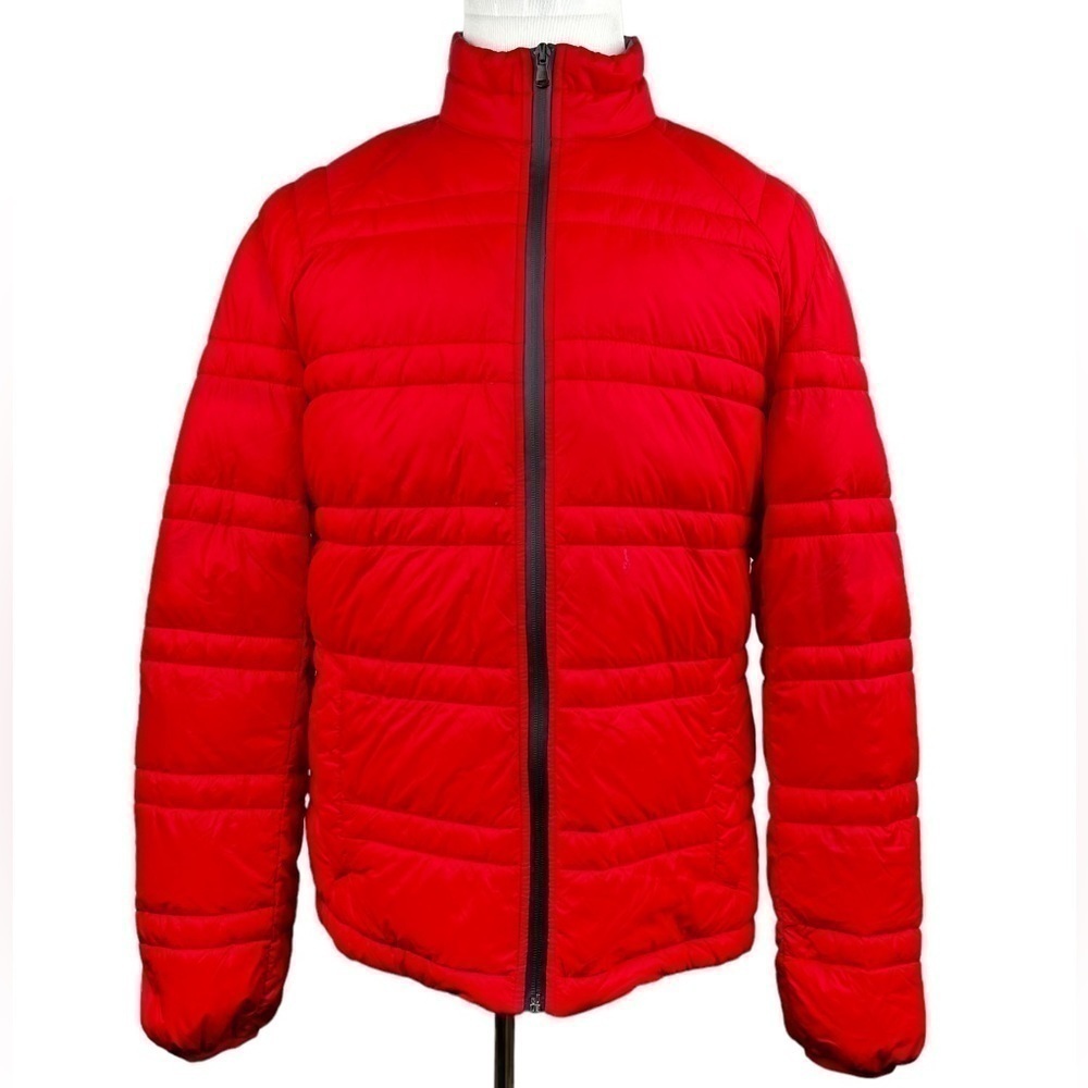 Michael Kors Men’s Red Premium Down & Feather Blend Puffer Jacket